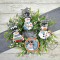 Candy Cane Snowman and Joy Snowman ornaments