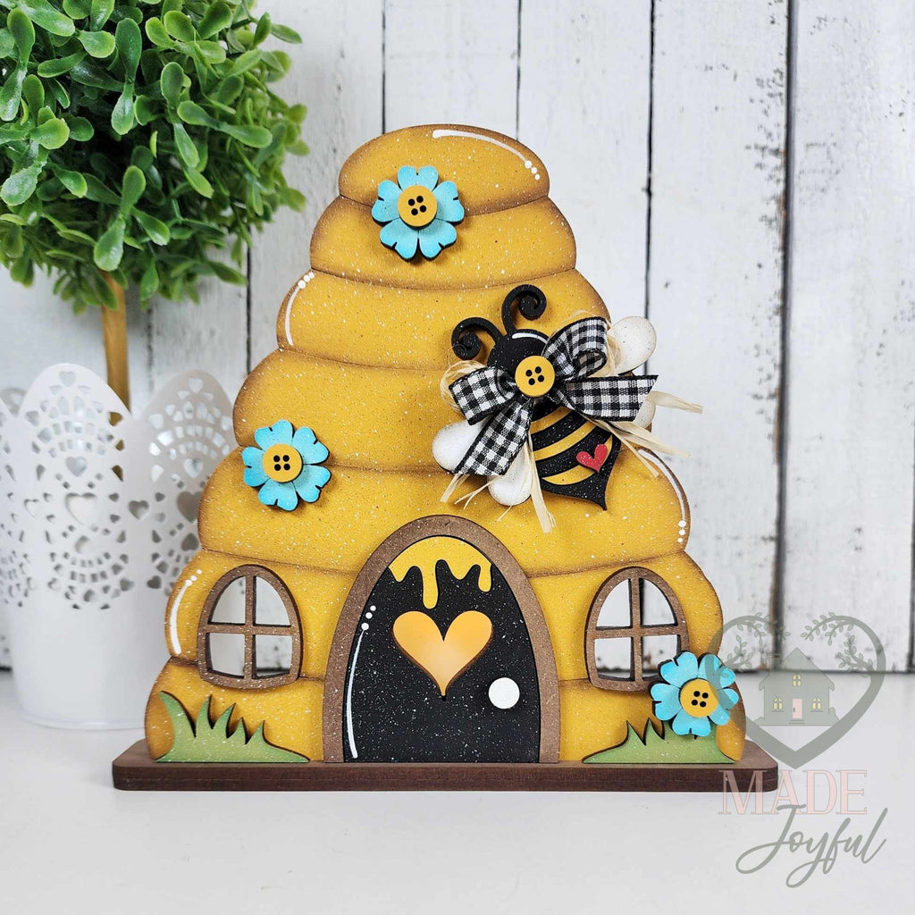 Beehive tealight shelf sitter, hand-painted in Brentwood, TN.