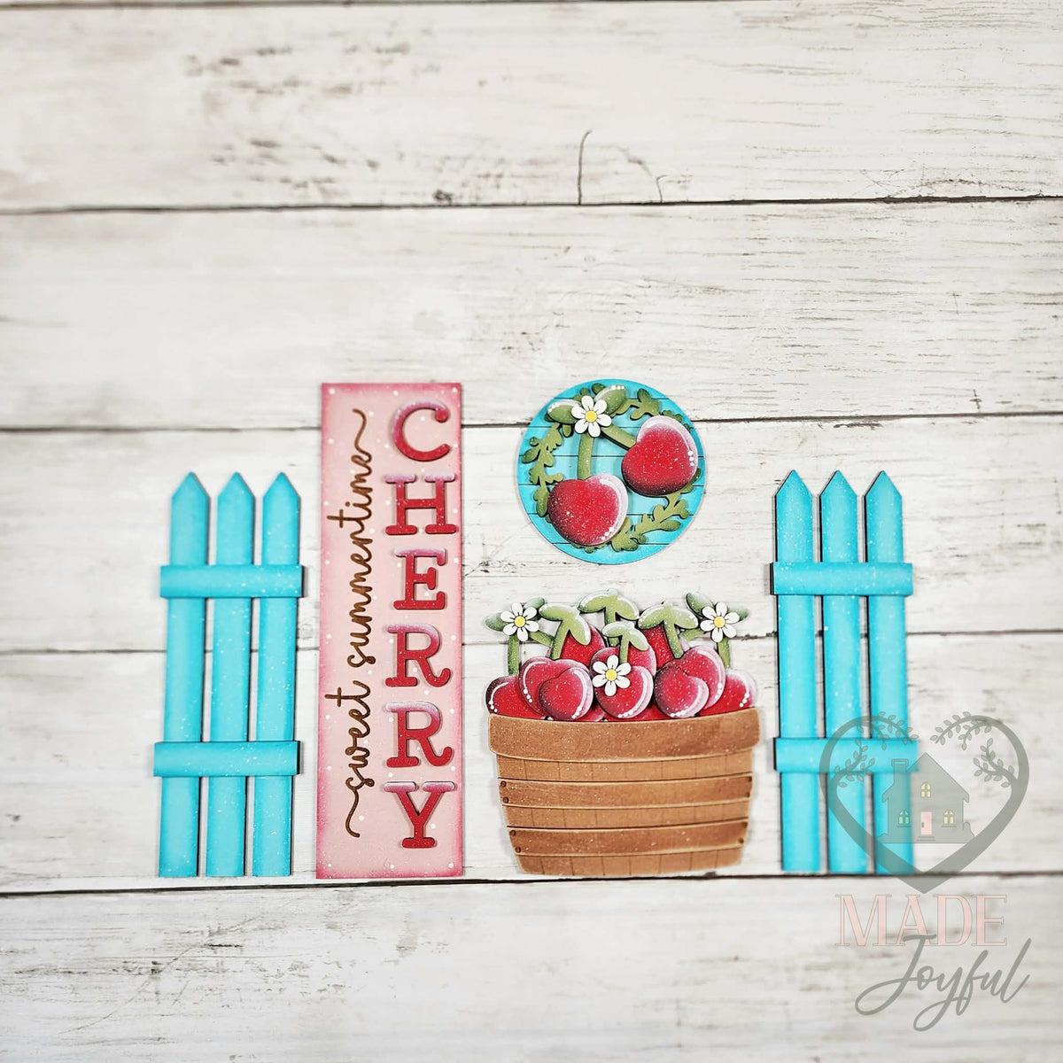 Cherry porch set pieces painted, hand-painted in Brentwood, TN.