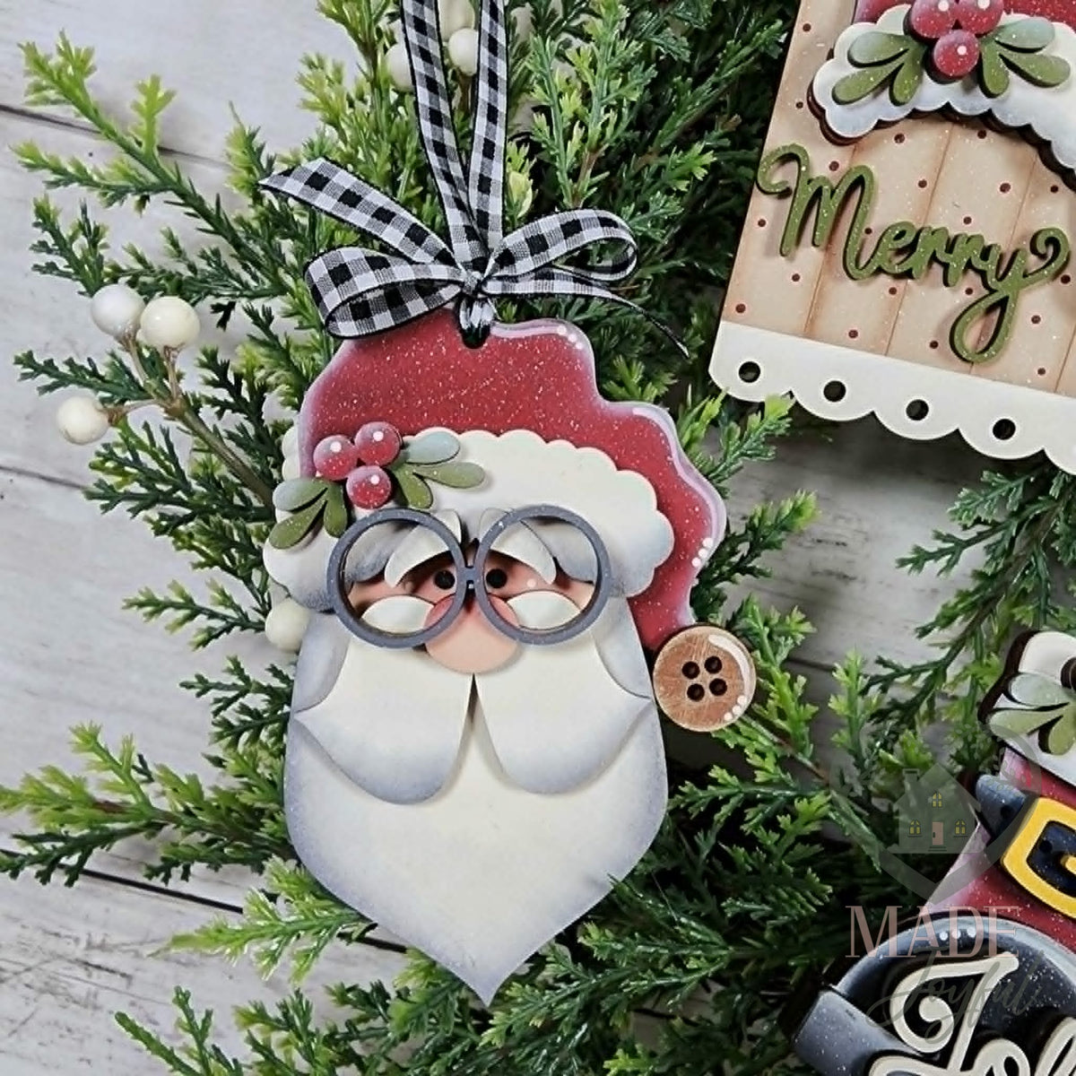 Santa Face ornament