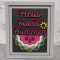 Hello Sweet Summer 5"x6.25" Watermelon Insert for DIY Workshop or KIT from Made Joyful