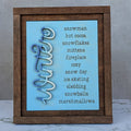 Welcome Winter Interchangeable 3D Insert for 5" x 6.25" Sign