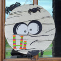 Mummy Halloween 3D Wood Door Hanger