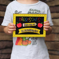 Hand-Painted Wooden First Day of School Sign | Interchangeable Grade Photo Prop